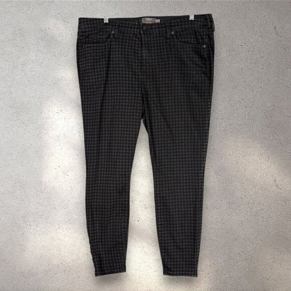 Torrid Sky High Skinny Pants Women's 20R Black Houndstooth Academia Office Siren - Picture 1 of 7